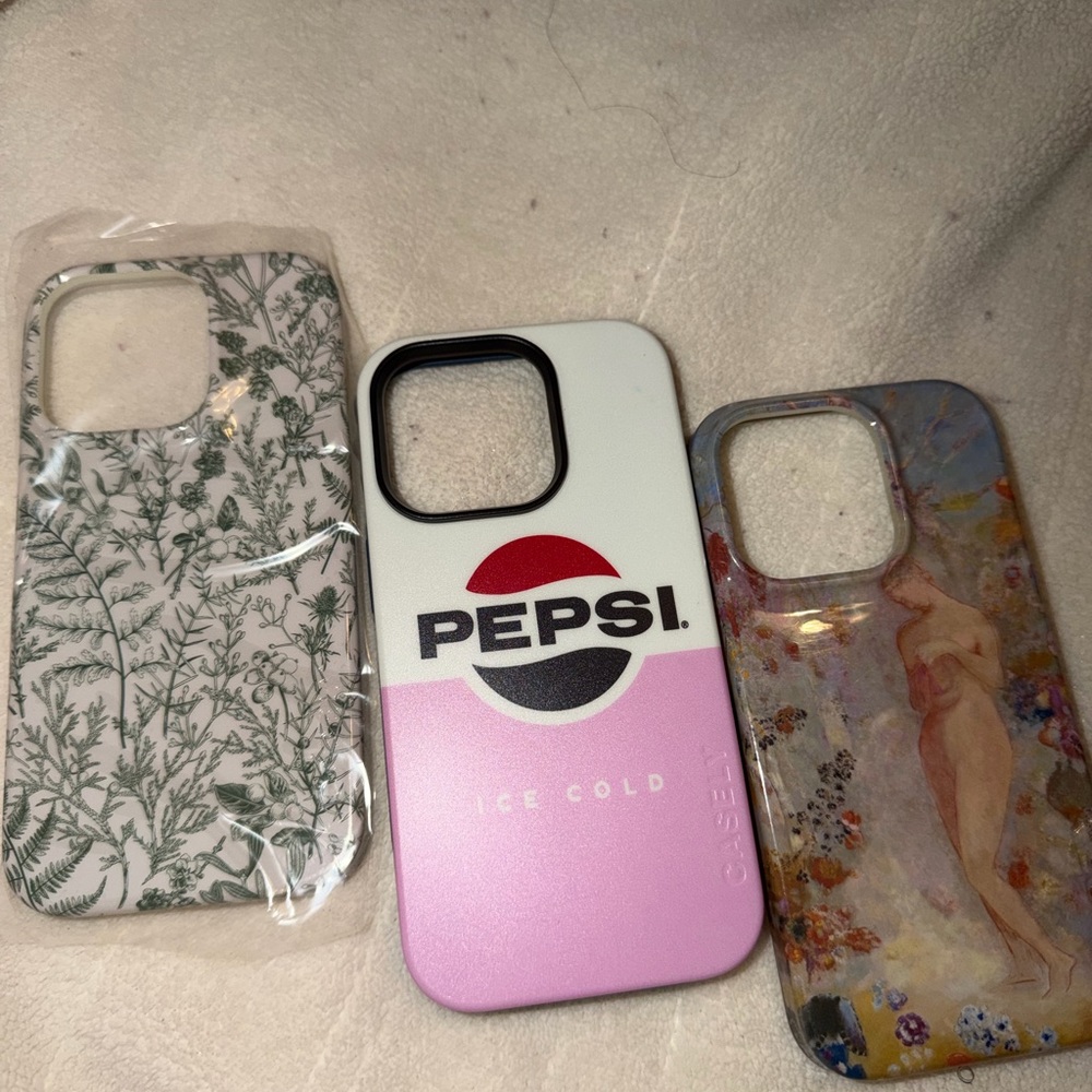 Casetify Pepsi Pink and Green Floral iPhone Cases